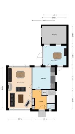 Plattegrond - Hoefkensstraat 33, 4921 CH Made - Begane grond.jpg